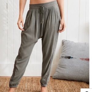 Aerie Gauze harem pants.